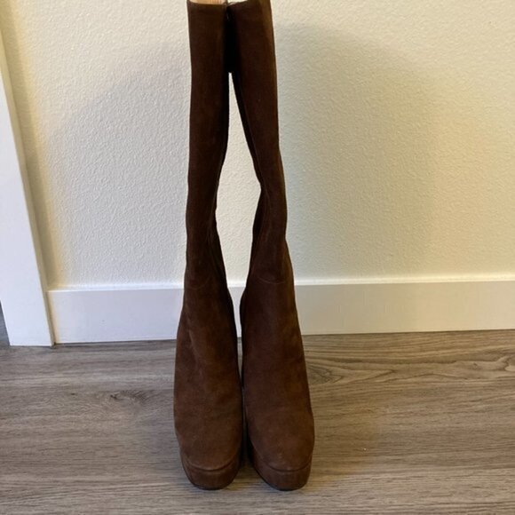Gucci Madame Suede Leather Platform Knee High Boot EU Size 36 NWT - Picture 9 of 16